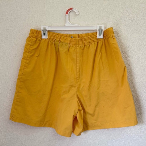 Karen Scott Golden Yellow Comfy Shorts Women’s Plus Size 14 - Picture 3 of 4